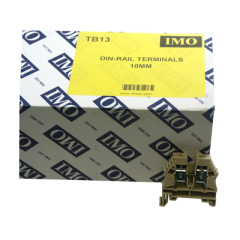 DIN Rail Terminals - 10.0mm², Beige