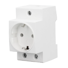 DinRail Mounted Euro Socket Adapter